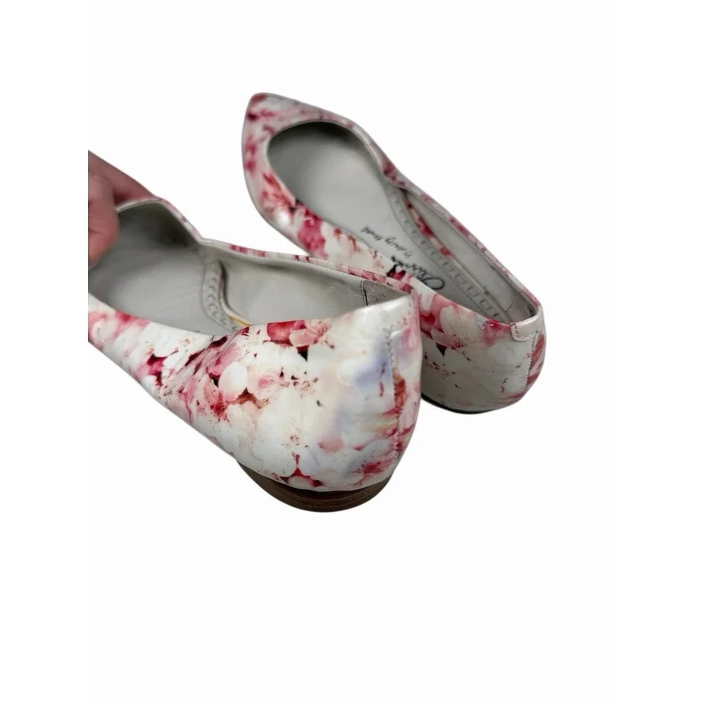 Alice &‎ Olivia Hudson Patent Leather Floral Cherry Blossom Women's Ballet Flats